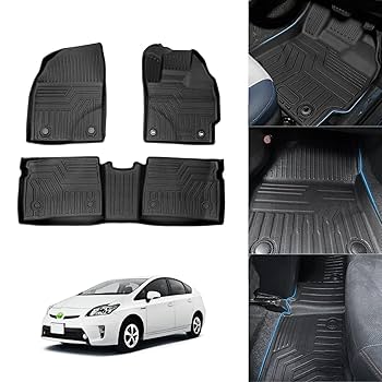 ZVW30系 プリウス フロアマット 6ピースセット プリウス フロアマット 30系 後期 ZVW30 黒 5人乗り 6P 6点